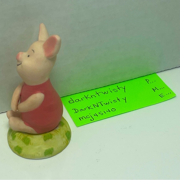 BNWT Vintage Piglet bisque figurine Classic Winnie the Pooh collection - Picture 3 of 9